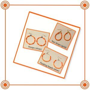 NEW Glass seed bead earrings